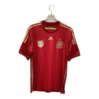 スペイン代表 (スペインダイヒョウ) 2014‐2015シーズン ホーム サッカーユニフォーム G85279 メンズ SIZE 2XO レッド