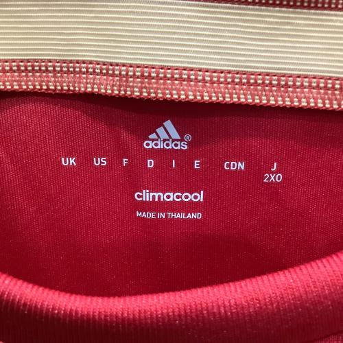 スペイン代表 (スペインダイヒョウ) 2014‐2015シーズン ホーム サッカーユニフォーム G85279 メンズ SIZE 2XO レッド