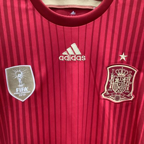 スペイン代表 (スペインダイヒョウ) 2014‐2015シーズン ホーム サッカーユニフォーム G85279 メンズ SIZE 2XO レッド