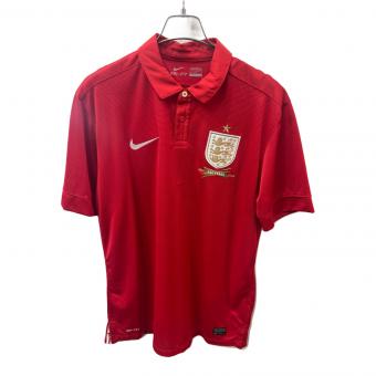 イングランド代表 (イングランドダイヒョウ) サッカーユニフォーム メンズ SIZE L レッド FA(イングランドサッカー協会)創設150周年記念 2013シーズン アウェイ 585520-657