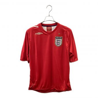 イングランド代表 (イングランドダイヒョウ) サッカーユニフォーム メンズ SIZE XL レッド 2006シーズン アウェイ UDS6610A
