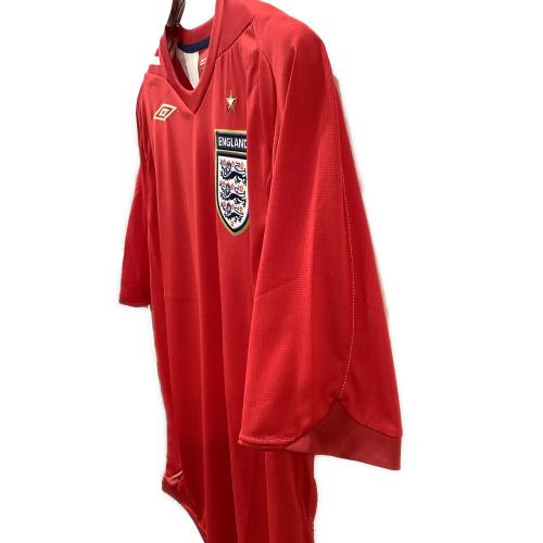イングランド代表 (イングランドダイヒョウ) サッカーユニフォーム メンズ SIZE XL レッド 2006シーズン アウェイ UDS6610A