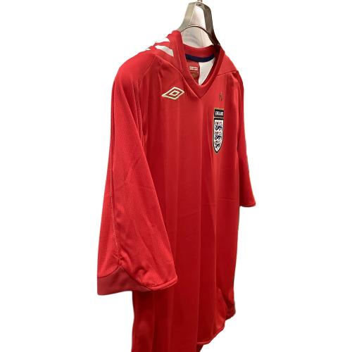 イングランド代表 (イングランドダイヒョウ) サッカーユニフォーム メンズ SIZE XL レッド 2006シーズン アウェイ UDS6610A
