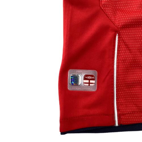 イングランド代表 (イングランドダイヒョウ) サッカーユニフォーム メンズ SIZE XL レッド 2004シーズン アウェイ