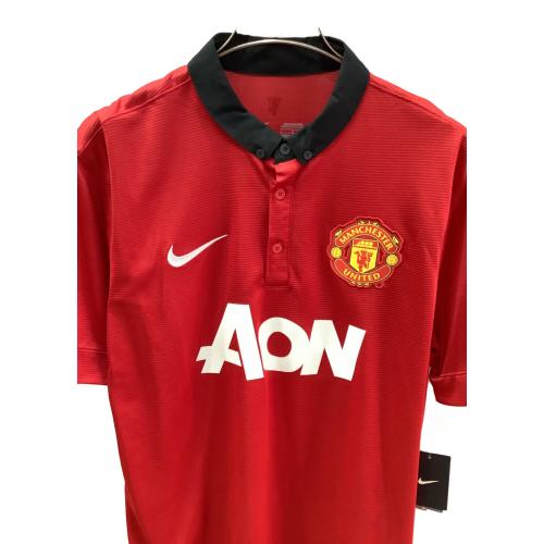 マンチェスターユナイテッド サッカーユニフォーム メンズ SIZE L レッド 2013-2014シーズン ホーム 532837