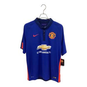 マンチェスターユナイテッド サッカーユニフォーム メンズ SIZE L ブルー 2014-2015シーズン サード 631205