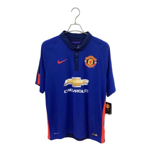 マンチェスターユナイテッド サッカーユニフォーム メンズ SIZE L ブルー 2014-2015シーズン サード 631205