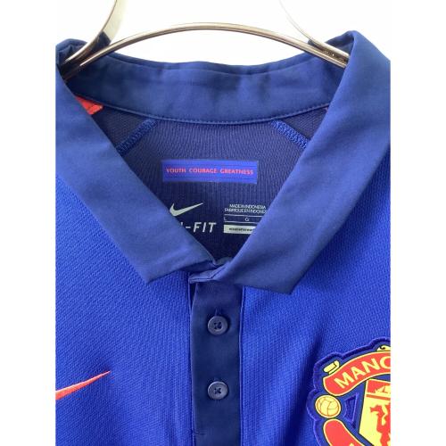 マンチェスターユナイテッド サッカーユニフォーム メンズ SIZE L ブルー 2014-2015シーズン サード 631205