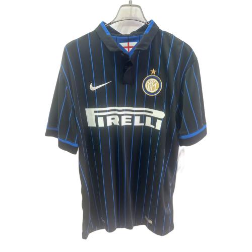 インテル (インテル・ミラノ) サッカーユニフォーム メンズ SIZE L ブルー×ブラック 2014-2015シーズン ホーム 611062-011