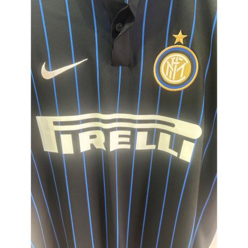 インテル (インテル・ミラノ) サッカーユニフォーム メンズ SIZE L ブルー×ブラック 2014-2015シーズン ホーム 611062-011