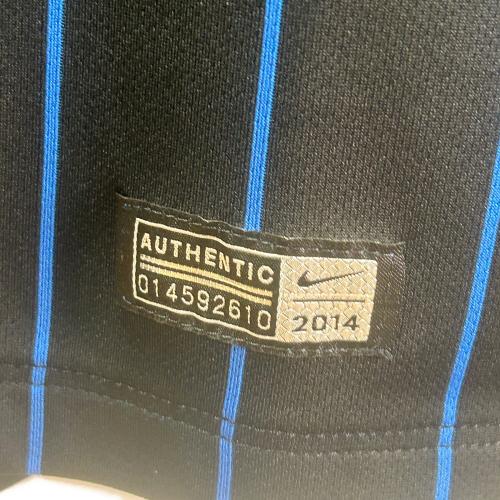 インテル (インテル・ミラノ) サッカーユニフォーム メンズ SIZE L ブルー×ブラック 2014-2015シーズン ホーム 611062-011