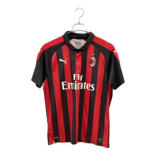 ACミラン (エーシーミラン) サッカーユニフォーム メンズ SIZE L ブラック×レッド 2018-2019シーズン ホーム 754419-06