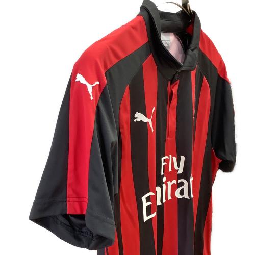 ACミラン (エーシーミラン) サッカーユニフォーム メンズ SIZE L ブラック×レッド 2018-2019シーズン ホーム 754419-06