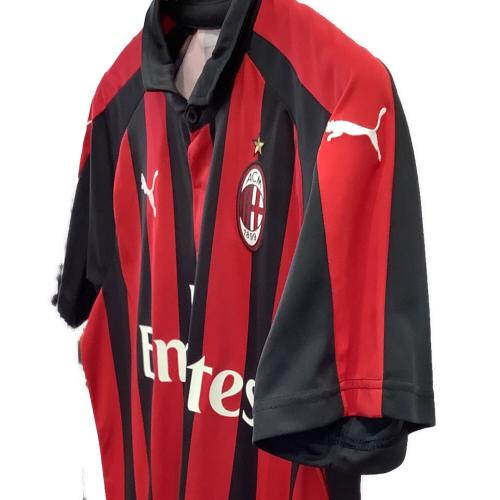 ACミラン (エーシーミラン) サッカーユニフォーム メンズ SIZE L ブラック×レッド 2018-2019シーズン ホーム 754419-06