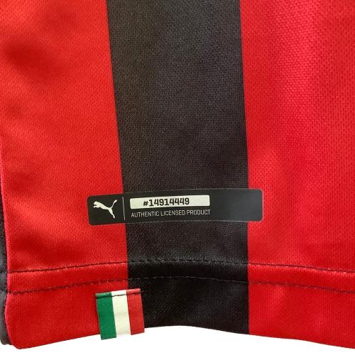 ACミラン (エーシーミラン) サッカーユニフォーム メンズ SIZE L ブラック×レッド 2018-2019シーズン ホーム 754419-06