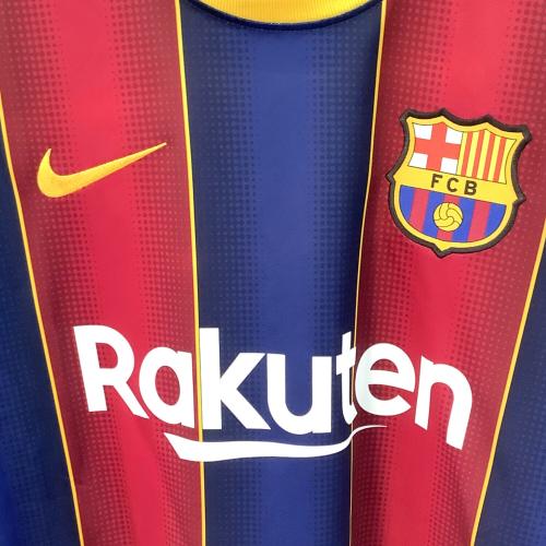 FCバルセロナ サッカーユニフォーム メンズ SIZE L レッド×ネイビー 2020-2021シーズン ホーム CD4232-456S