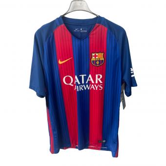 FCバルセロナ サッカーユニフォーム メンズ SIZE L レッド×ブルー 2016-2017シーズン ホーム 776850-415
