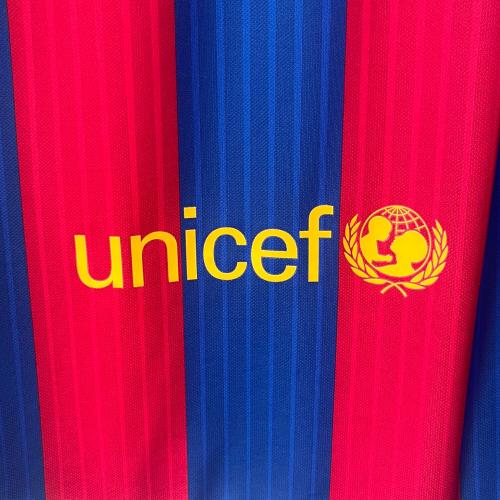 FCバルセロナ サッカーユニフォーム メンズ SIZE L レッド×ブルー 2016-2017シーズン ホーム 776850-415