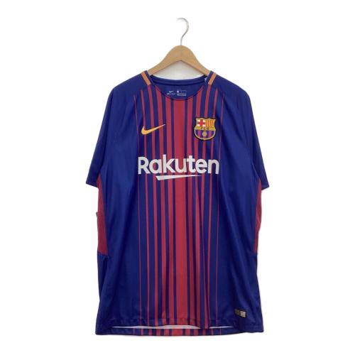 FCバルセロナ サッカーユニフォーム メンズ SIZE L レッド×ネイビー 2017-2018シーズン ホーム 847255-456