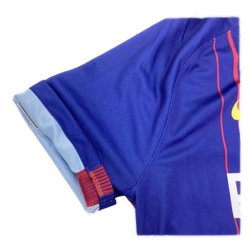 FCバルセロナ サッカーユニフォーム メンズ SIZE L レッド×ネイビー 2017-2018シーズン ホーム 847255-456