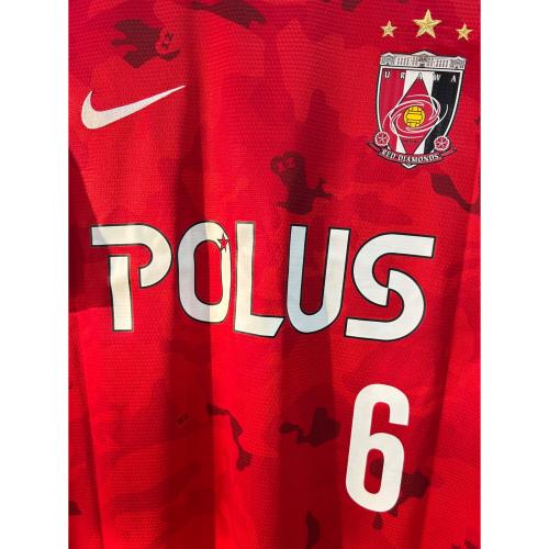 浦和レッズ (ウラワレッズ) サッカーユニフォーム メンズ SIZE XL レッド 【6】山田 暢久 2014シーズン ホーム 585513