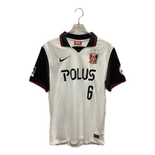 浦和レッズ (ウラワレッズ) 2014シーズン アウェイ サッカーユニフォーム 585514 【6】山田 暢久 メンズ SIZE XL ホワイト