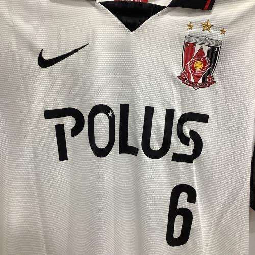 浦和レッズ (ウラワレッズ) 2014シーズン アウェイ サッカーユニフォーム 585514 【6】山田 暢久 メンズ SIZE XL ホワイト