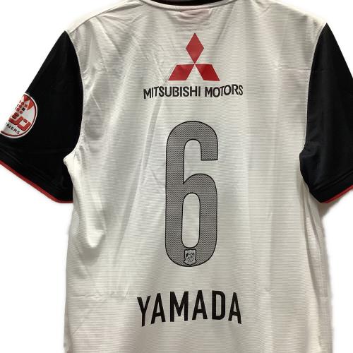 浦和レッズ (ウラワレッズ) 2014シーズン アウェイ サッカーユニフォーム 585514 【6】山田 暢久 メンズ SIZE XL ホワイト