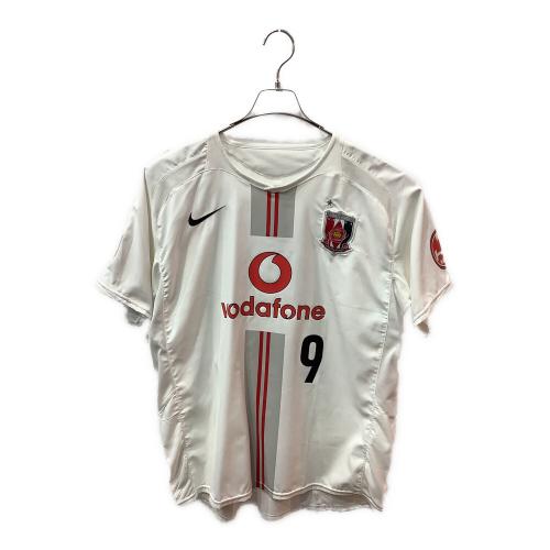浦和レッズ (ウラワレッズ) サッカーユニフォーム メンズ SIZE XL ホワイト 【9】永井 雄一郎 2006シーズン アウェイ