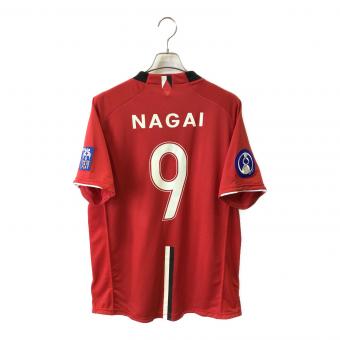 浦和レッズ (ウラワレッズ) サッカーユニフォーム メンズ SIZE XL レッド 【9】永井 雄一郎 2008シーズン ホーム ACL用