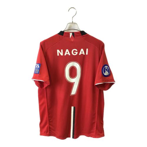 浦和レッズ (ウラワレッズ) サッカーユニフォーム メンズ SIZE XL レッド 【9】永井 雄一郎 2008シーズン ホーム ACL用