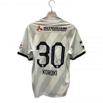 浦和レッズ (ウラワレッズ) 2024シーズン アウェイ サッカーユニフォーム FN8541-043 【30】興梠 慎三 メンズ SIZE XL ホワイト×グレー