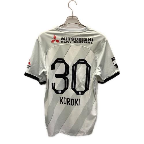 浦和レッズ (ウラワレッズ) 2024シーズン アウェイ サッカーユニフォーム FN8541-043 【30】興梠 慎三 メンズ SIZE XL ホワイト×グレー