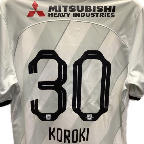 浦和レッズ (ウラワレッズ) 2024シーズン アウェイ サッカーユニフォーム FN8541-043 【30】興梠 慎三 メンズ SIZE XL ホワイト×グレー