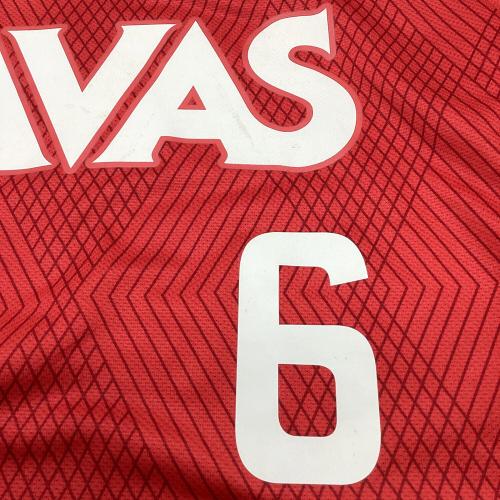 NIKE (ナイキ) 2011シーズンホームユニフォーム サッカーユニフォーム 410928-616 山田 暢久【6】 メンズ SIZE L レッド