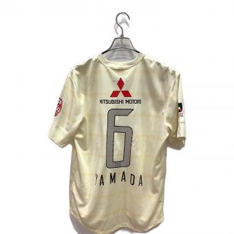 浦和レッズ (ウラワレッズ) サッカーユニフォーム メンズ SIZE XL アイボリー 山田暢久【6】 2013アウェイユニフォーム 517530-710