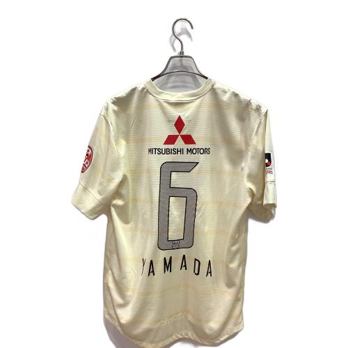 浦和レッズ (ウラワレッズ) サッカーユニフォーム メンズ SIZE XL アイボリー 山田暢久【6】 2013アウェイユニフォーム 517530-710
