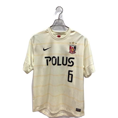 浦和レッズ (ウラワレッズ) サッカーユニフォーム メンズ SIZE XL アイボリー 山田暢久【6】 2013アウェイユニフォーム 517530-710