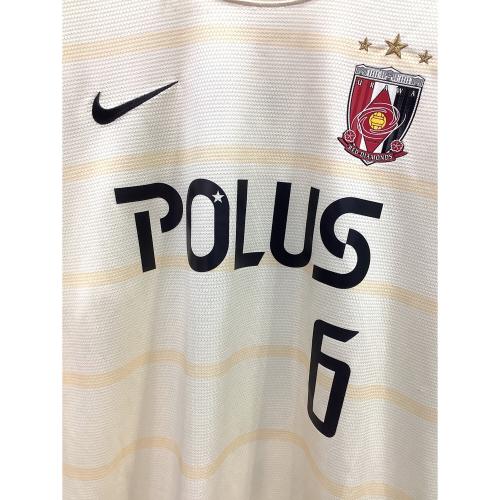 浦和レッズ (ウラワレッズ) サッカーユニフォーム メンズ SIZE XL アイボリー 山田暢久【6】 2013アウェイユニフォーム 517530-710