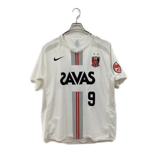 浦和レッズ (ウラワレッズ) 2007シーズン アウェイ サッカーユニフォーム 【9】永井 雄一郎 メンズ SIZE XL ホワイト