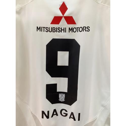 浦和レッズ (ウラワレッズ) 2007シーズン アウェイ サッカーユニフォーム 【9】永井 雄一郎 メンズ SIZE XL ホワイト