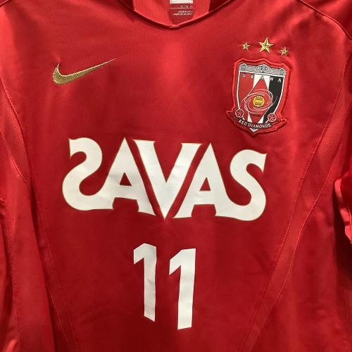 浦和レッズ (ウラワレッズ) 2009シーズン ホーム サッカーユニフォーム 【11】田中 達也 メンズ SIZE XL レッド