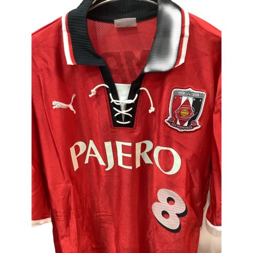 浦和レッズ (ウラワレッズ) サッカーユニフォーム メンズ SIZE L-O レッド 【8】小野 伸二 2001-2002シーズン ホーム