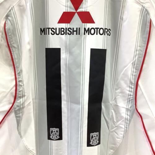 浦和レッズ (ウラワレッズ) サッカーユニフォーム メンズ SIZE XL ホワイト 【11】ポンテ 2005シーズン アウェイ 196556