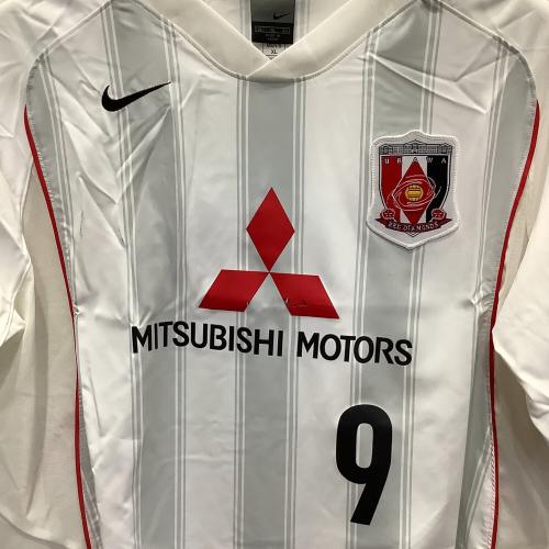 浦和レッズ (ウラワレッズ) 2004シーズン アウェイ サッカーユニフォーム L102835 【9】永井 雄一郎 メンズ SIZE XL ホワイト