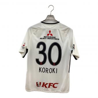 浦和レッズ (ウラワレッズ) サッカーユニフォーム メンズ SIZE XL ホワイト 【30】興梠 慎三 2018シーズン アウェイ 902456-100