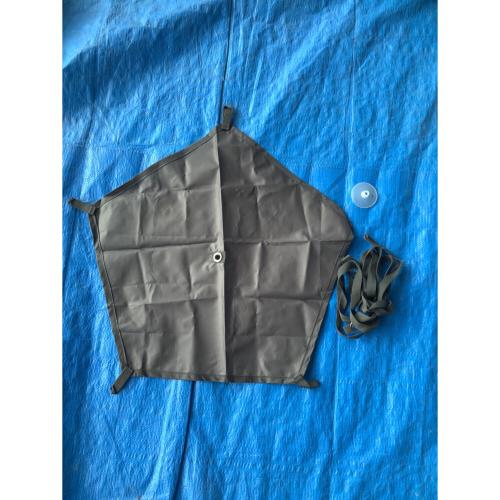 tentmark DESIGNS (テンマクデザイン) モノポールテント TM-21162 土ヨゴレ有・フラップコネクト面ファスナー加工有 サーカスSTDXブラック フロントフラップスペシャルパッケージ