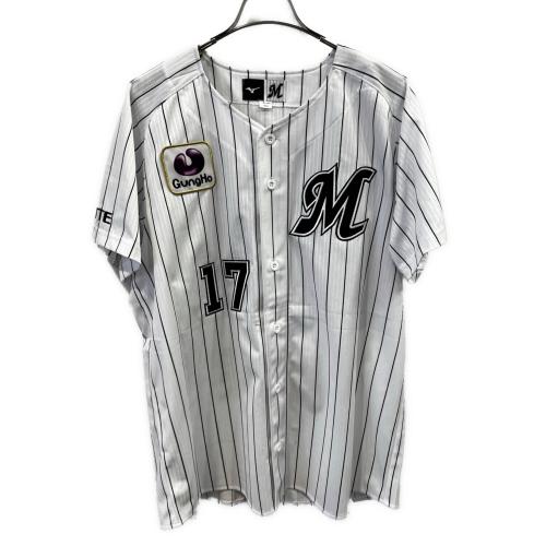 千葉ロッテマリーンズ (チバロッテマリーンズ) 応援グッズ Lサイズ ホワイト 2022年完全試合記念ユニフォーム ユニフォーム 【17】佐々木朗希 12JRMM00