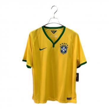 【美品】2014 FIFA W杯サッカーブラジル代表ネイマール10番ユニフォーム ナイキ) NIKE/2014ブラジル代表/ホーム/半袖/ネイマール