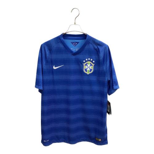 ブラジル代表 サッカーユニフォーム メンズ SIZE L ブルー 2014-2015シーズン アウェイ 575282-493